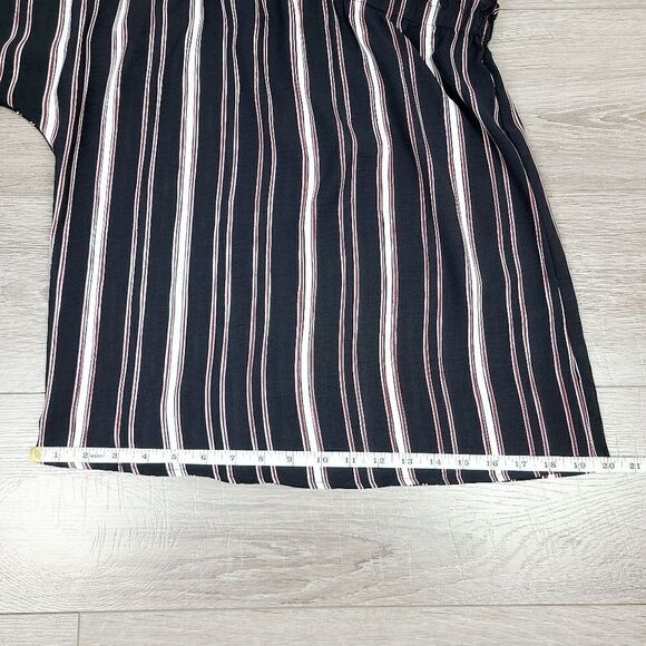 Bishop + Young Stripe One Shoulder Blouse Small - Picture 15 of 16